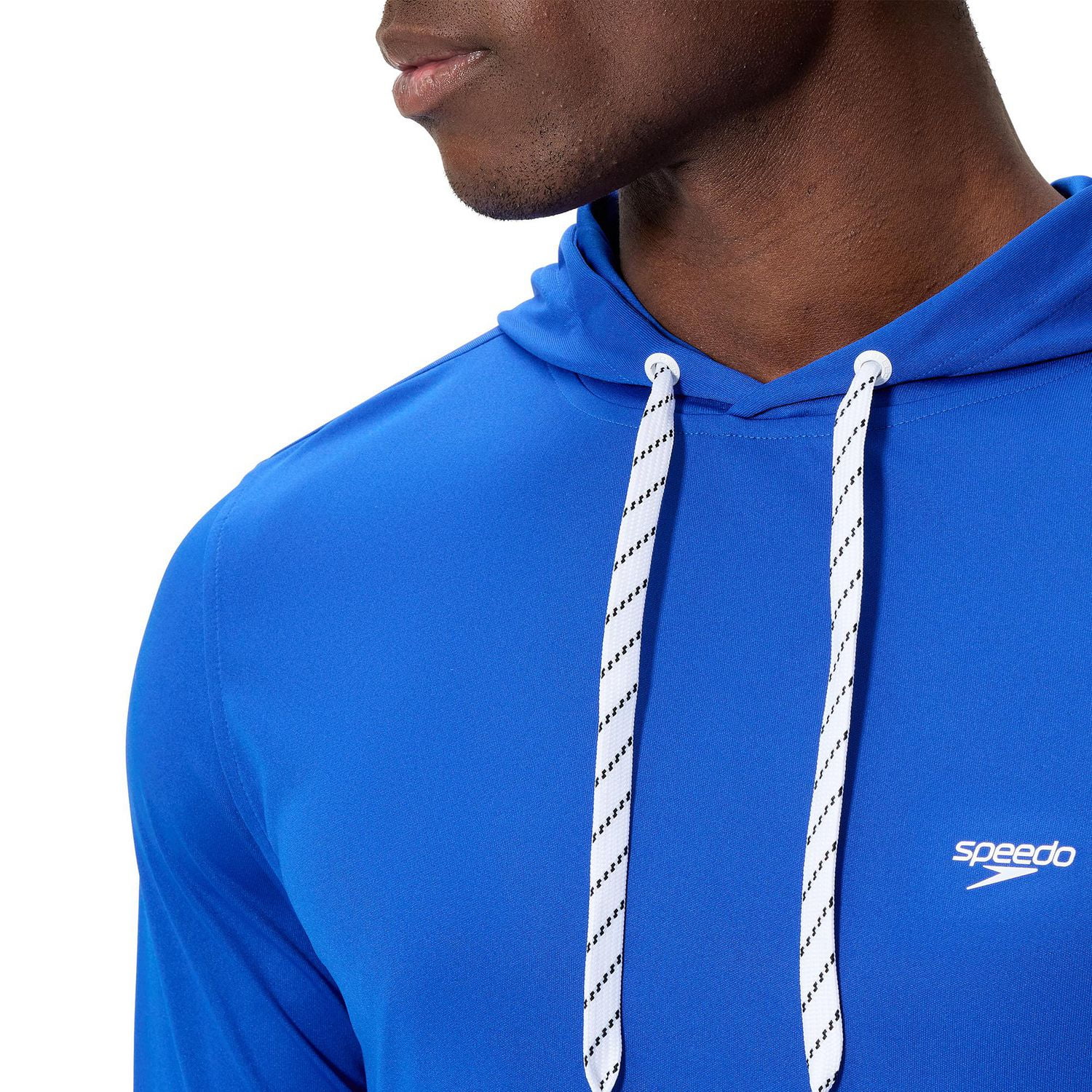 Haut à capuchon de bain à manches longues de couleur unie Speedo pour hommes