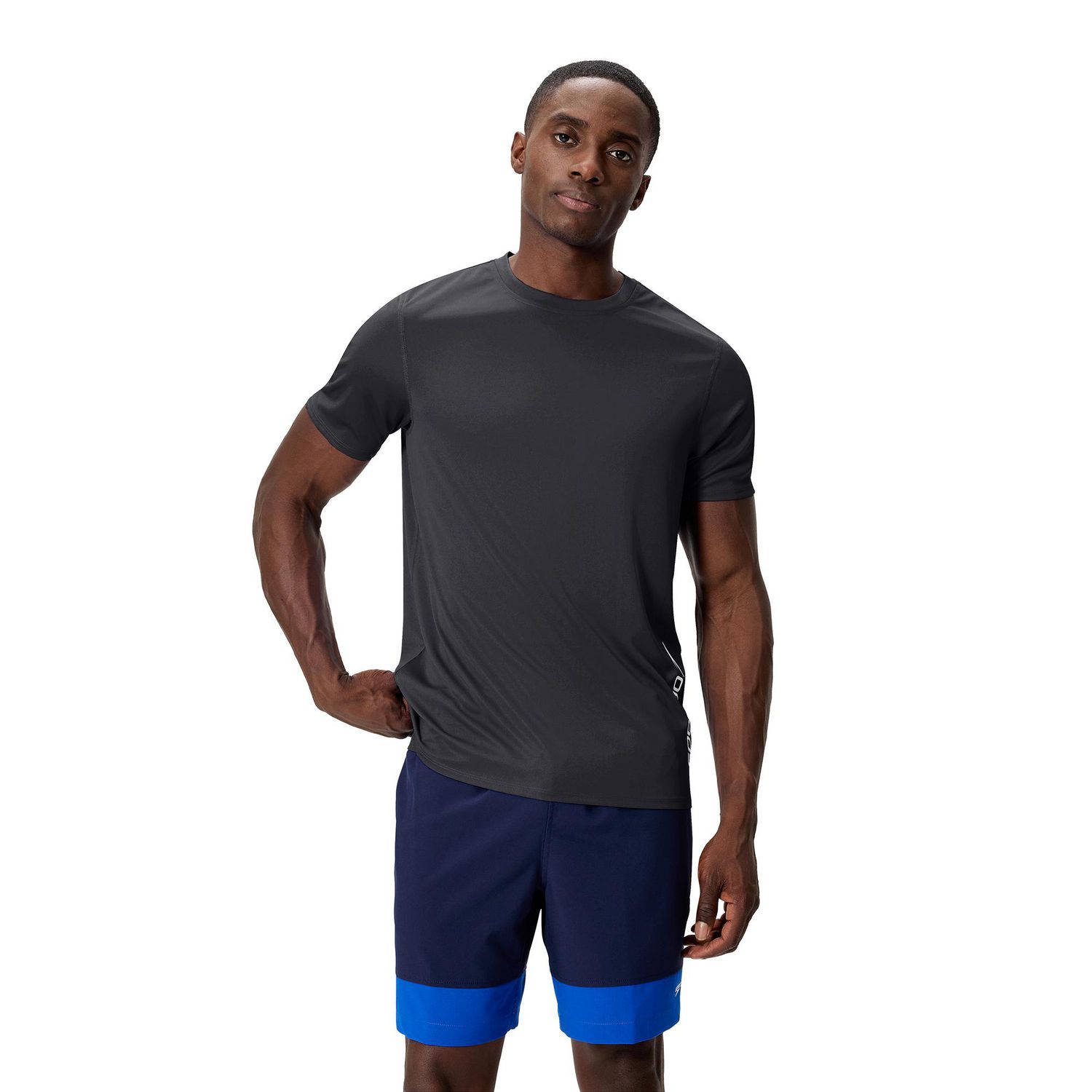 Speedo Men's Solid Short Sleeve Swim Tee
