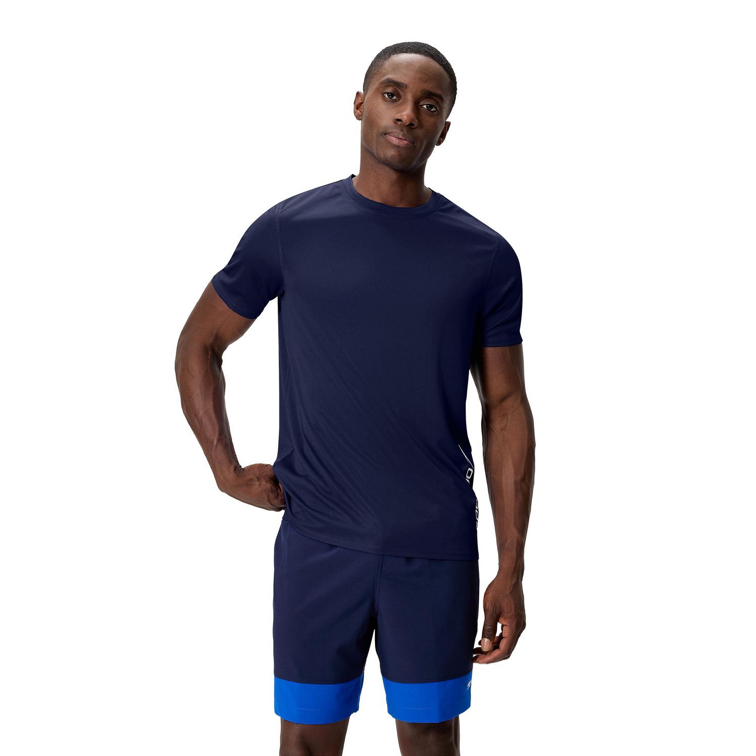 Speedo Men's Solid Short Sleeve Swim Tee