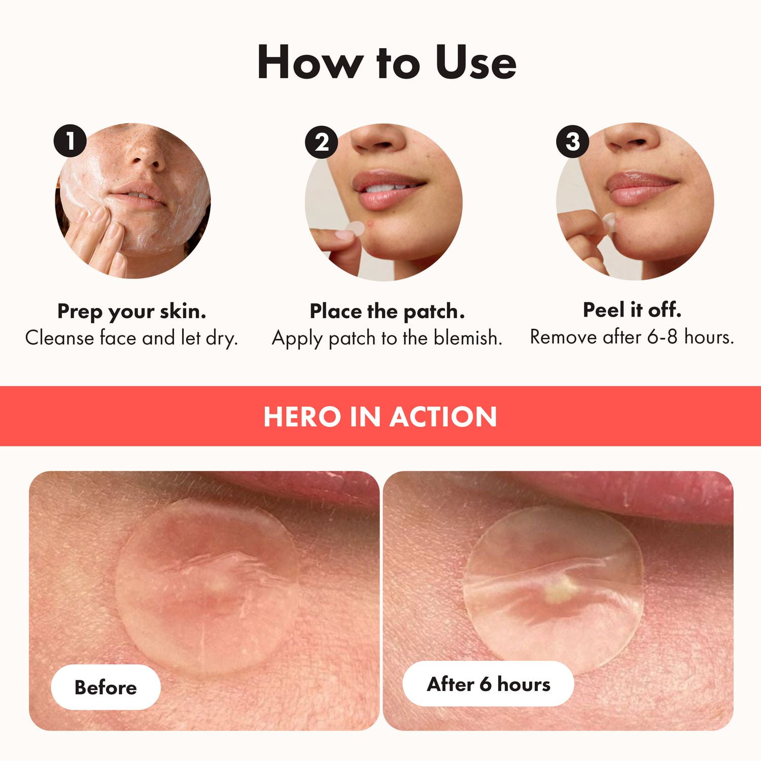 Hero Mighty Patch Original 24CT Utilisez original pour la nuit