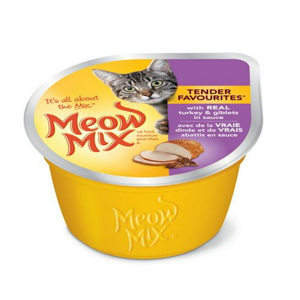 Meow Mix Tender Favourites nourriture pour chats dinde et abattis 78g