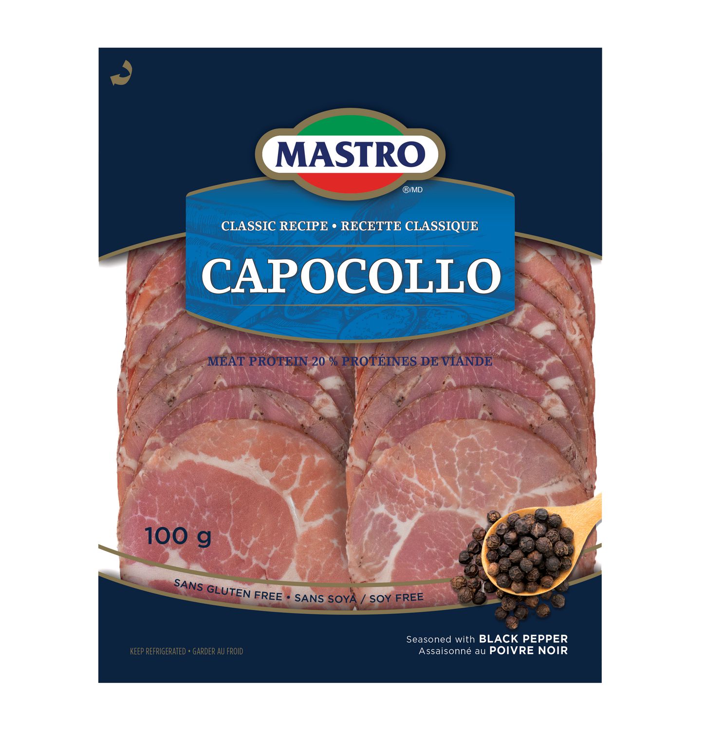 Capocollo classique doux 100g Capocollo classique Mastro