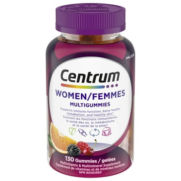 Centrum MultiGummies Women's Multivitamin Supplement Gummies, 130 Count