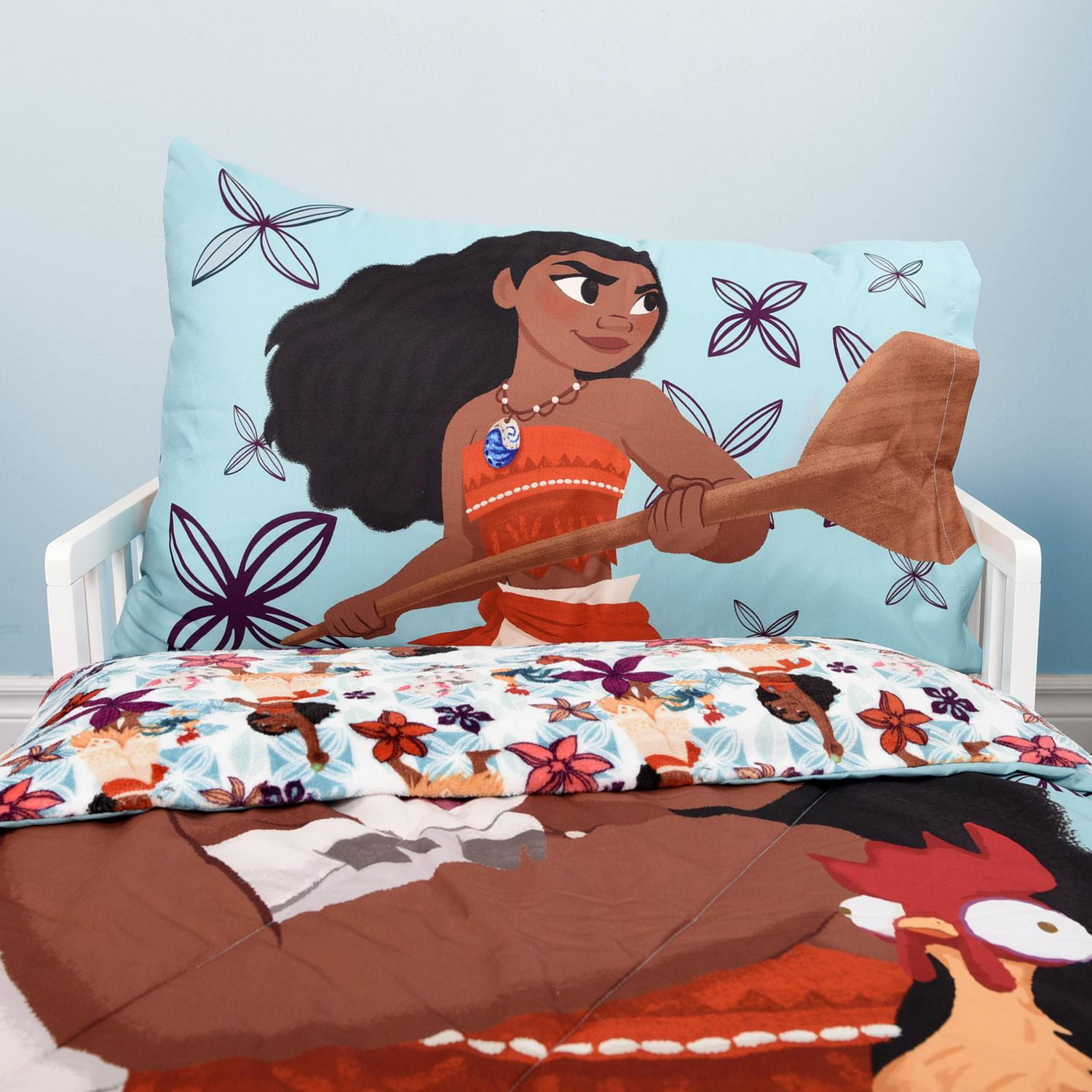 Disney Moana 2 Piece Toddler Bedding Set including Comforter and Pillowcase Walmart