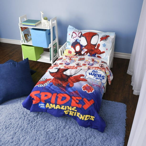 Parure de lit Spiderman pour enfants avec couette réversible lit