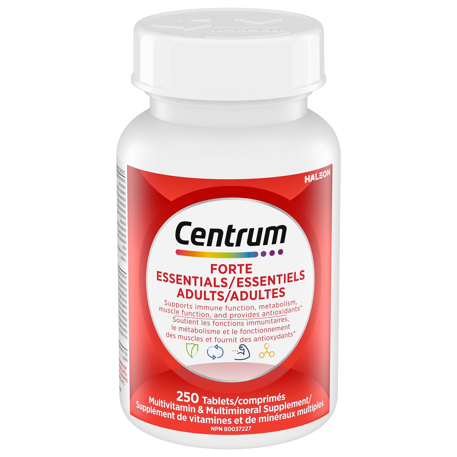 Centrum Forte Essentials Adult Multivitamin and Multimineral Supplement Tablets, 250 Count
