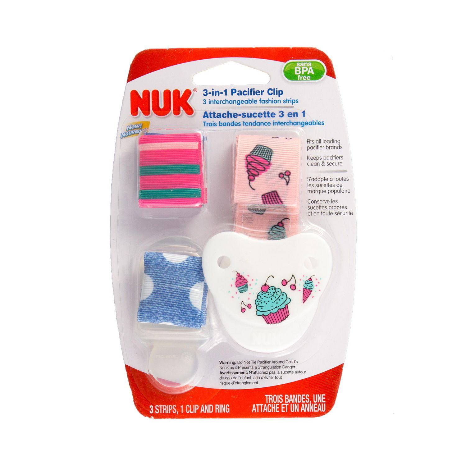 NUK 3In1 Pacifier Clip Walmart Canada
