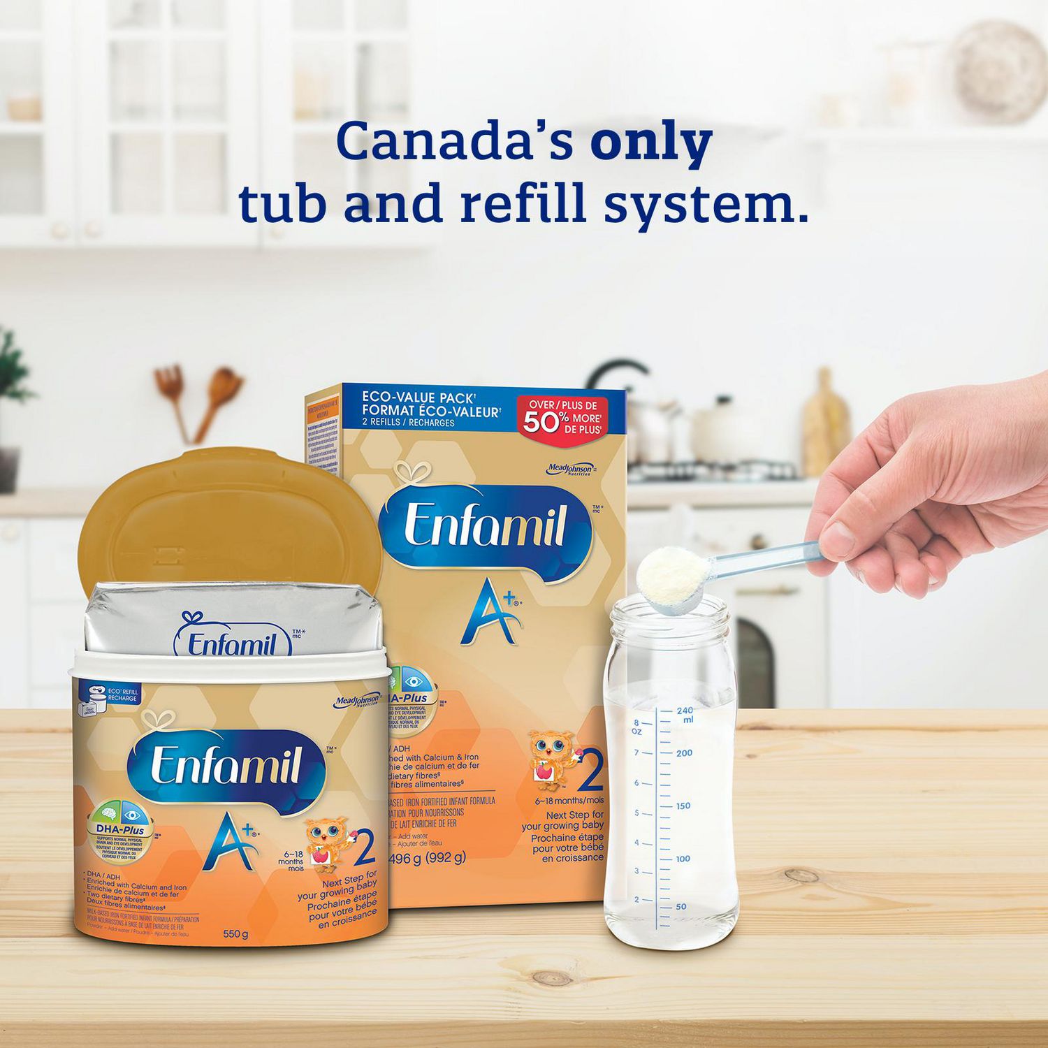 Enfamil A+ 2, Baby Formula, Ready to Feed, Nipple-Ready Bottles