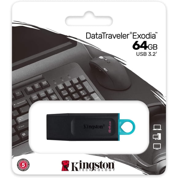 Kingston DataTraveler Exodia Clé USB 3.2 ,64 Go DTX/64GBCR)