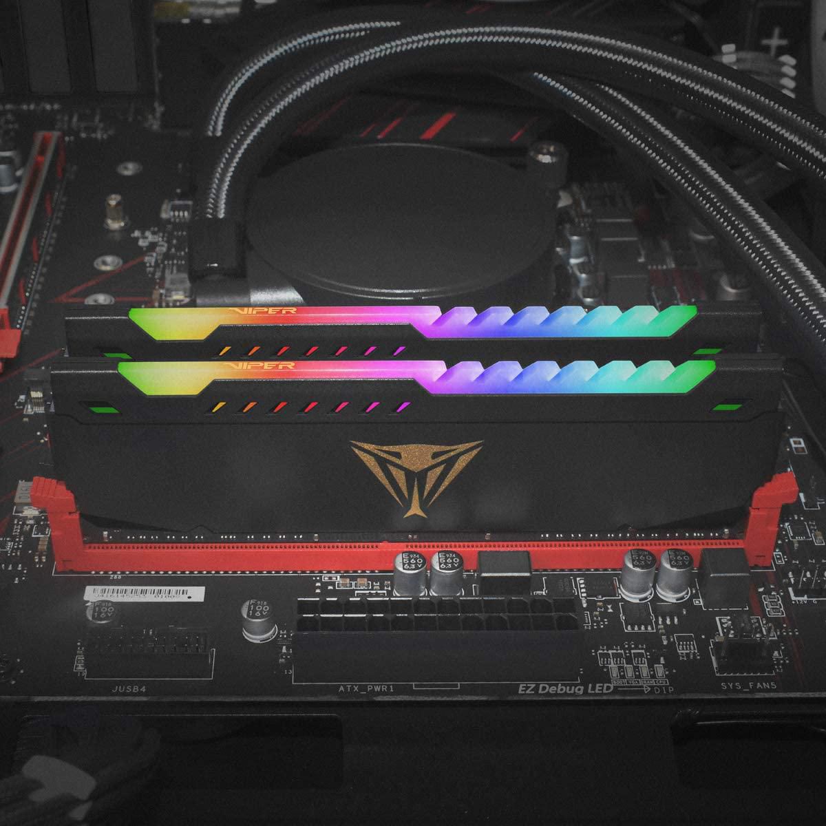 PATRIOT Viper Steel RGB DDR4 64GB (2 x 32GB) 3200MHz Kit