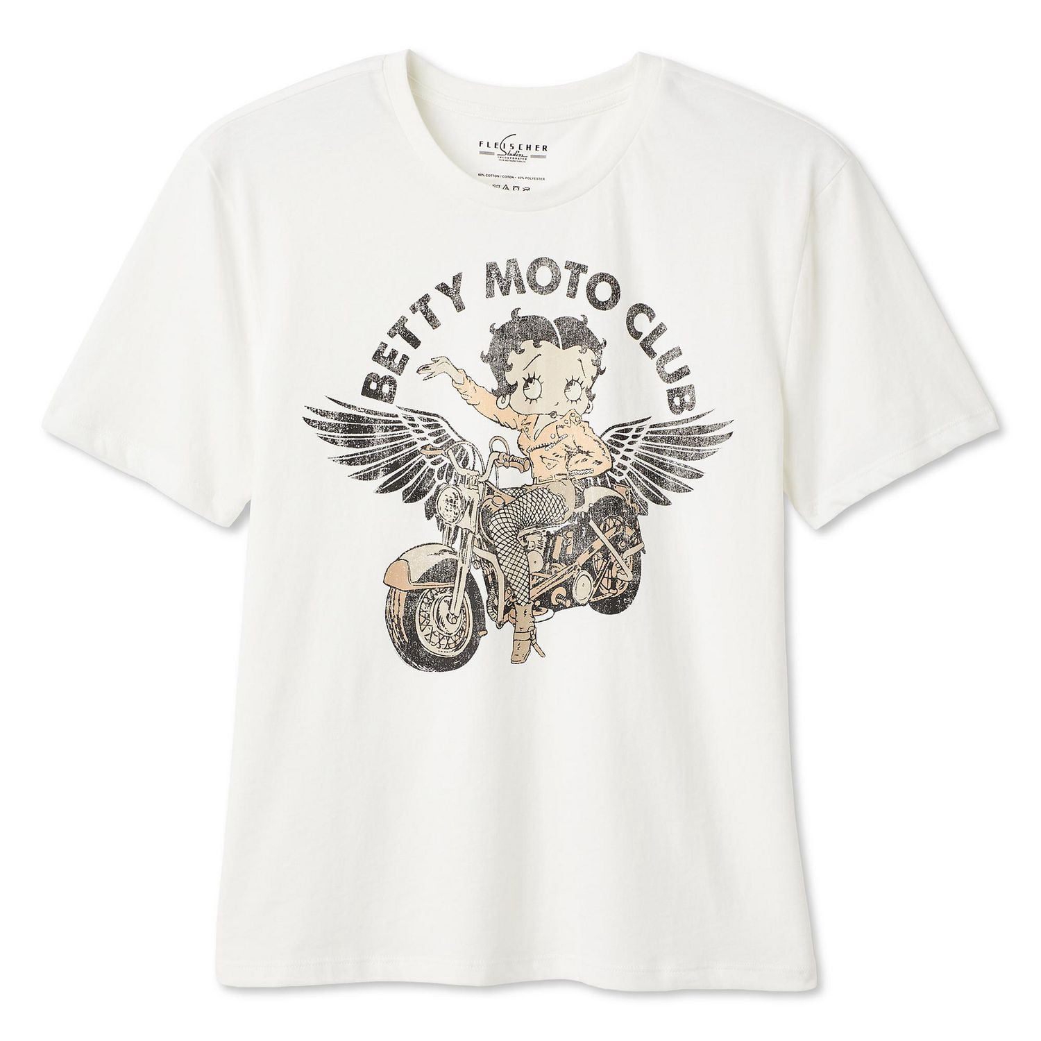 T-shirt à imprimé graphique Betty Boop pour femmes