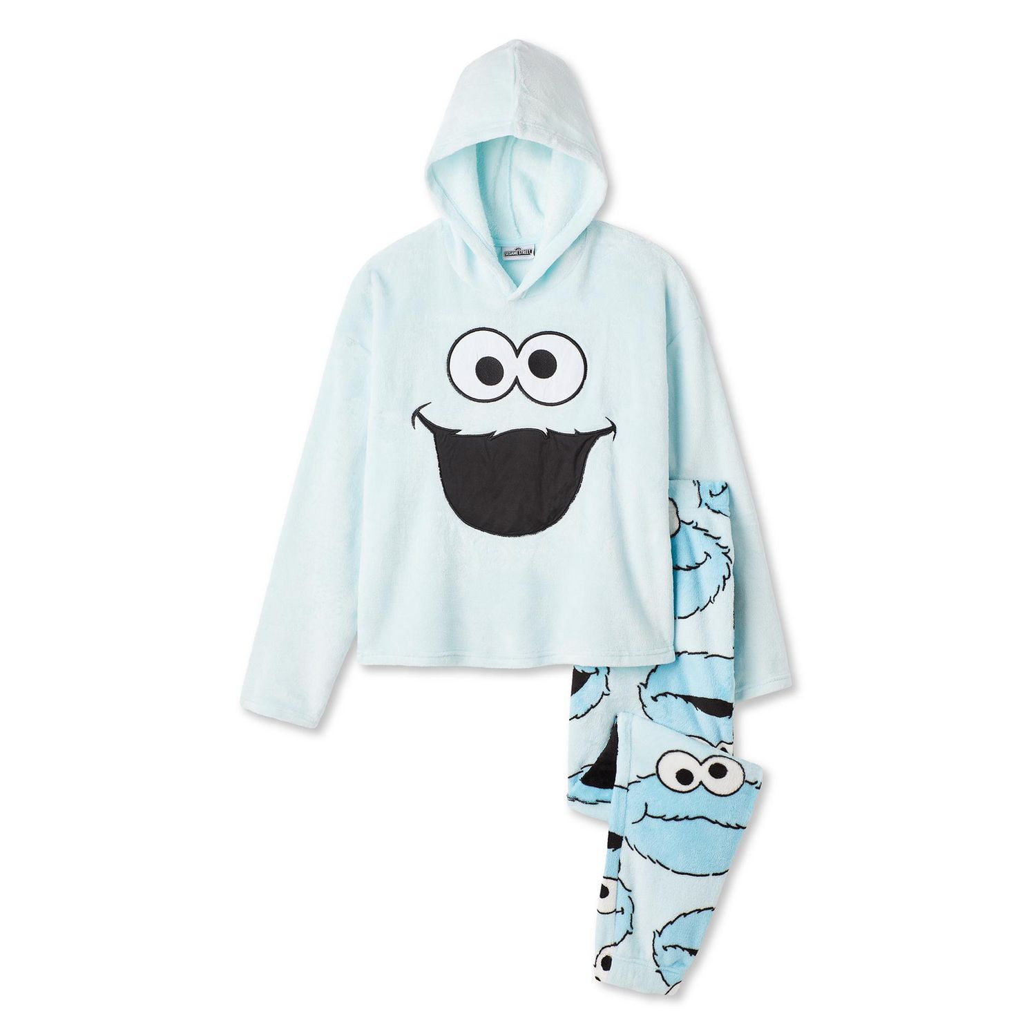 Sesame Street Women's Cookie Monster Pajama Set