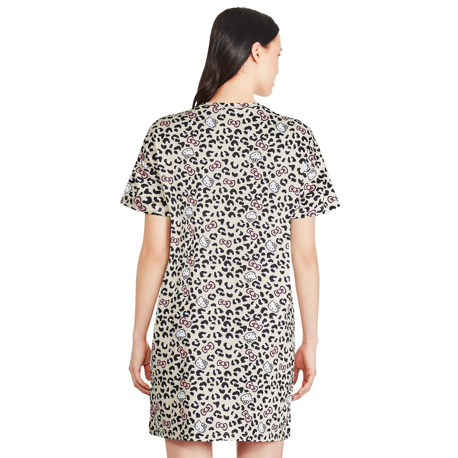 Chemise de nuit imprimée Hello Kitty pour femmes