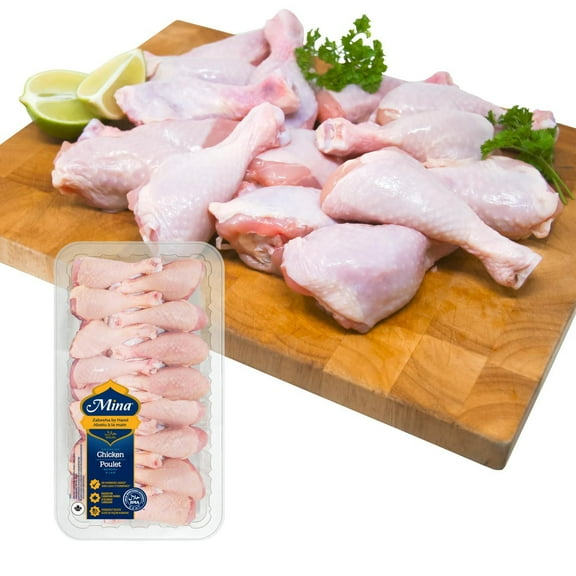 Pilons de poulet halal format économique Mina, 15-16 Pilons, format économique, 1.43 - 1.75 KG