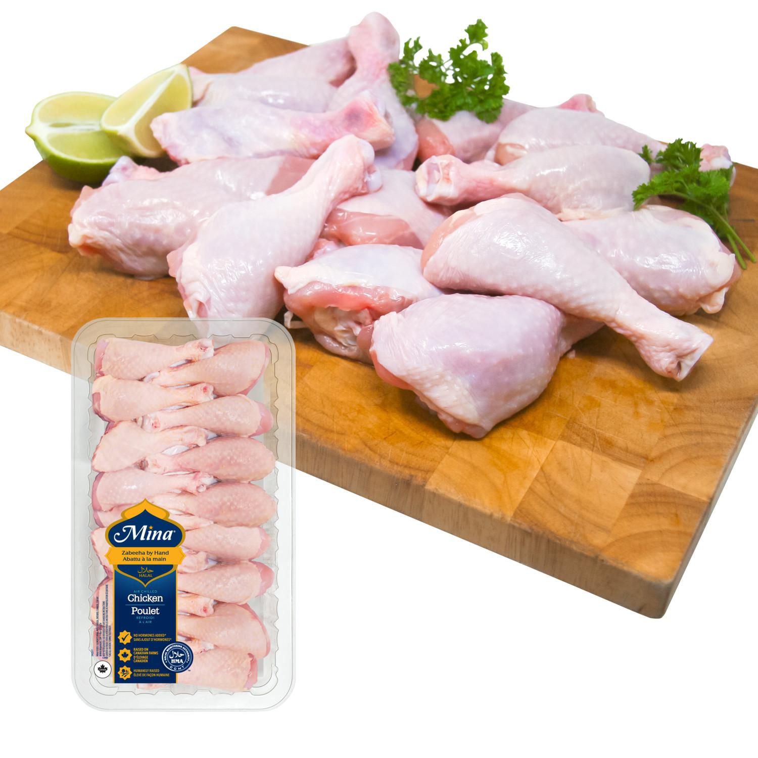 Mina Halal Chicken Drumsticks Value Pack, 15-16 Drumsticks, Value Pack, 1.43 - 1.75 KG