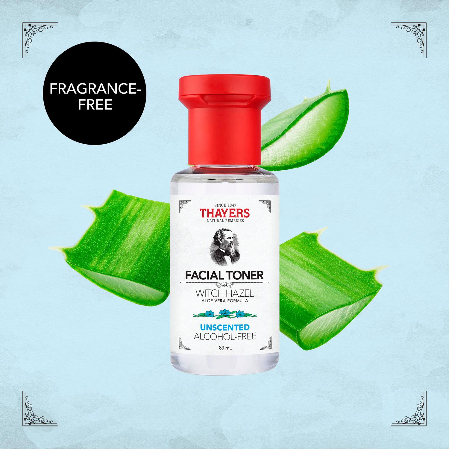 THAYERS Unscented Facial Toner Alcohol Free Witch Hazel Aloe Vera