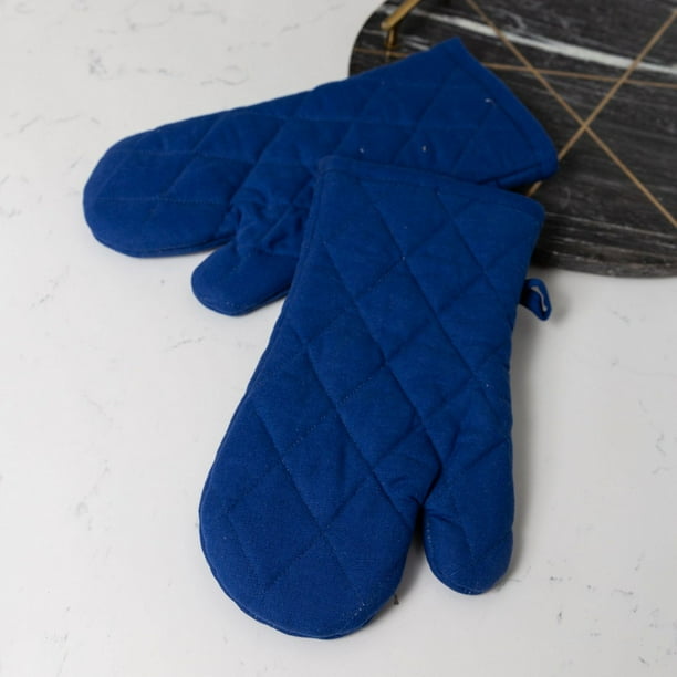 Fabstyles Solo Waffle Cotton Oven Mitt & Pot Holder Set of 4