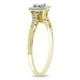 Miadora - Bague de fiançailles avec 0.20 carat de diamants de coupe princesse et rond en Or jaune 10 KT (G-H, I2-I3) – image 2 sur 2