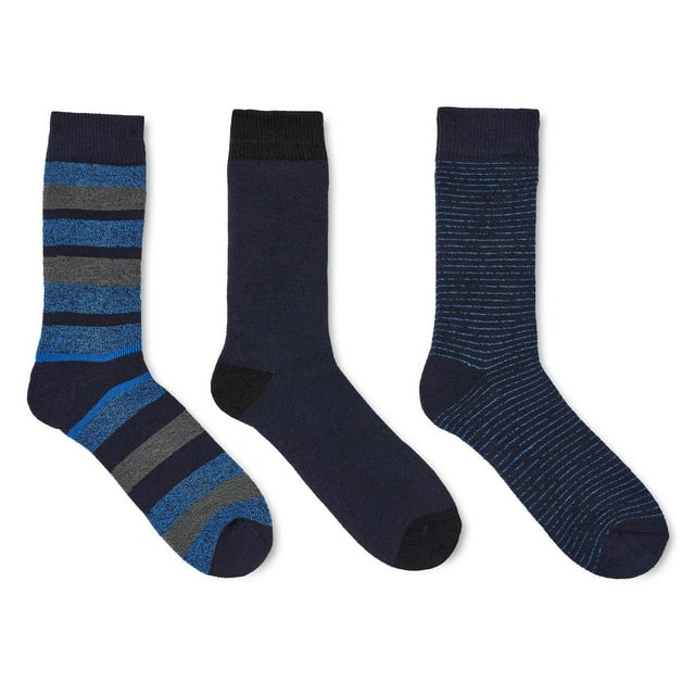 Athletic Works Men's Thermal Socks 3-Pack