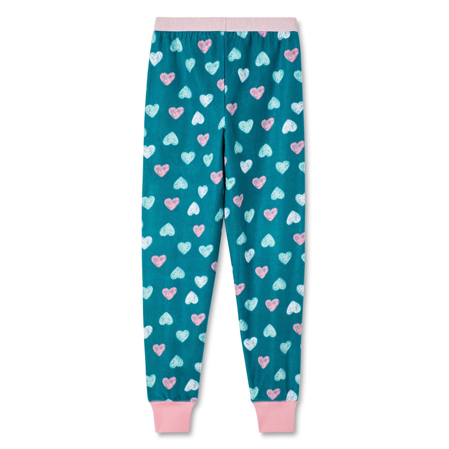 Up Past 8 Girls' Pajama Pants Fuzzy Plush Sleepwear Fun Pants 