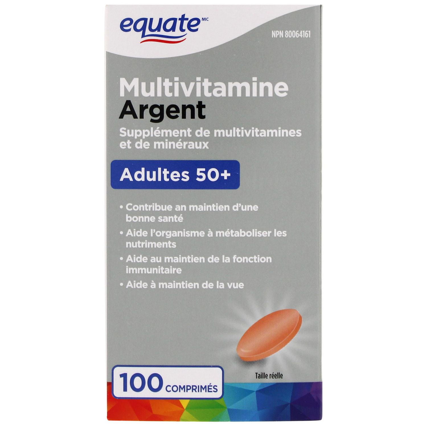 Multivitamine Argent Equate 100 comprimés
