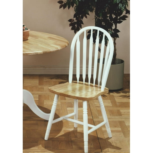 Topline Home Furnishings Chaises arrière blanches Windsor
