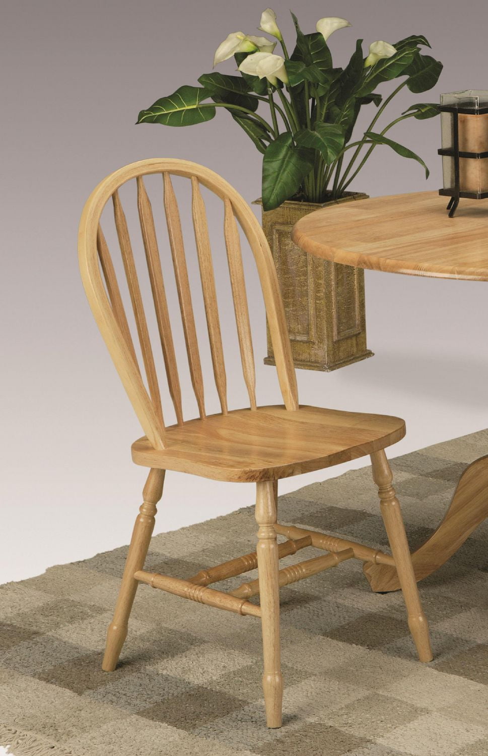 Topline Home Furnishings Natural Windsor Back Chairs Walmart Canada
