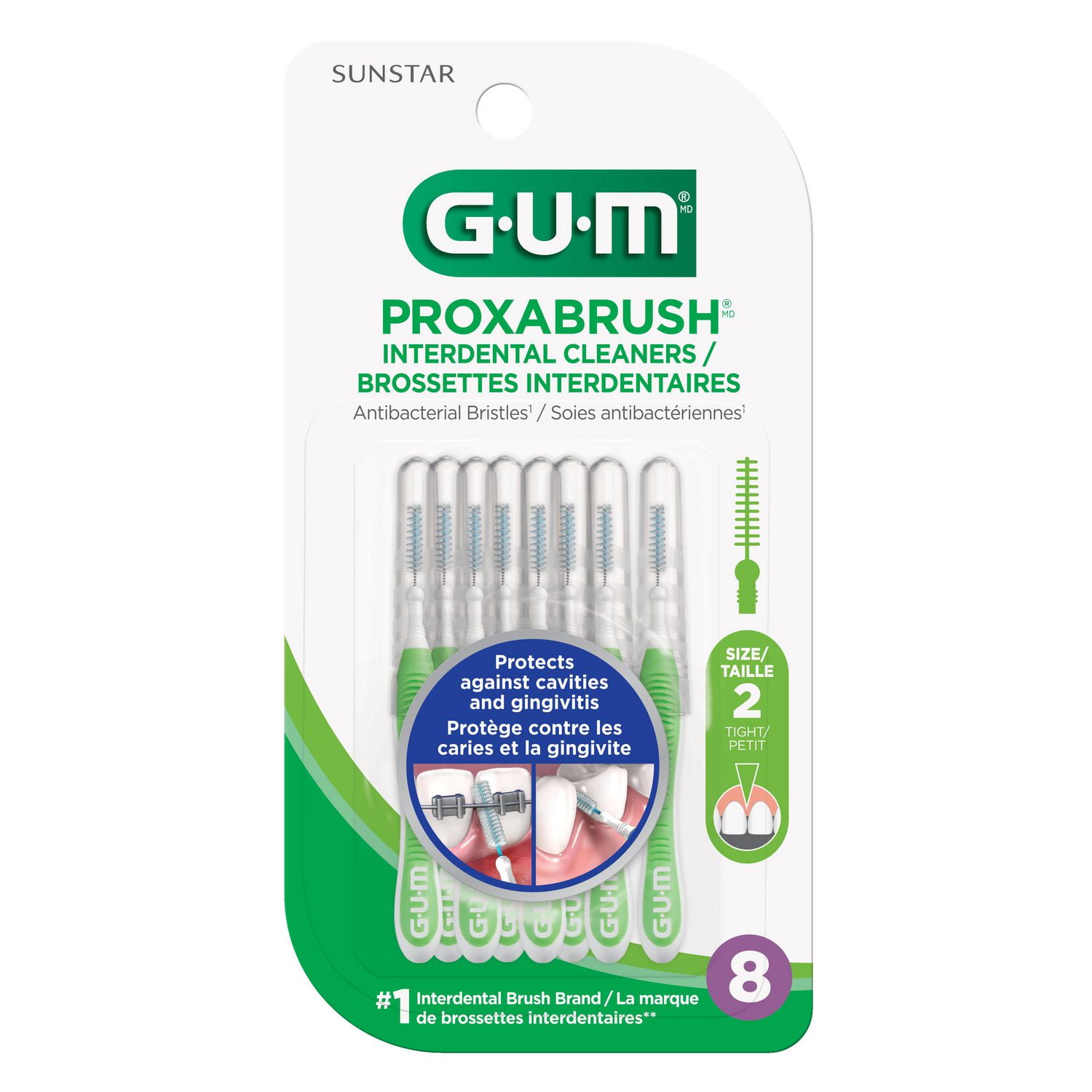 GUM Soft-Picks Comfort Flex Mint Dental Picks, With Fresh Mint Flavor,  Travel Case 