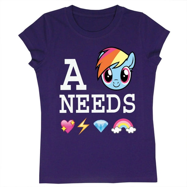 T-shirt My Little Pony à encolure ras du cou et à manches courtes pour filles