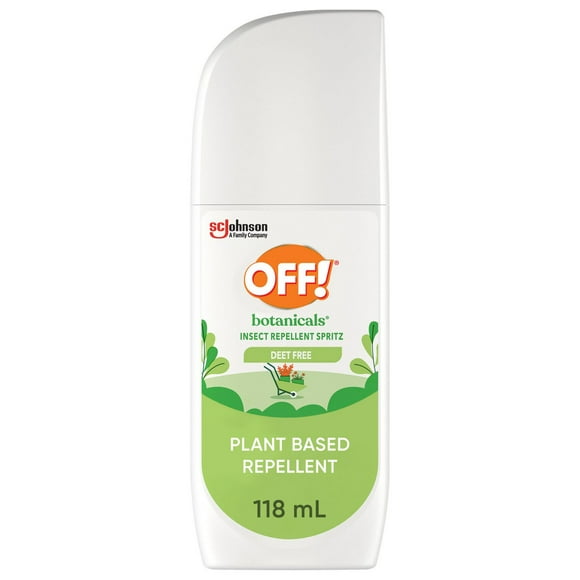 OFF! Botanicals Deet Free Plant-based Insect Repellent Pump Spray, Travel Size, 118mL