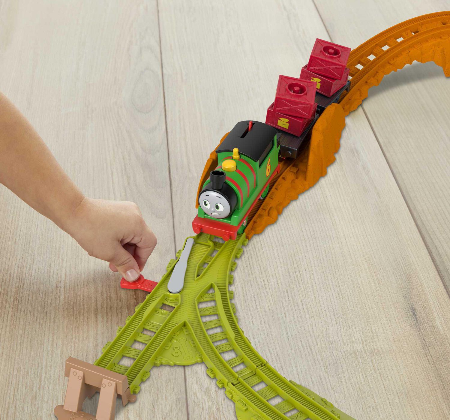 Thomas & Friends Percy's Cargo Run Motorized Toy Train & Track Set 