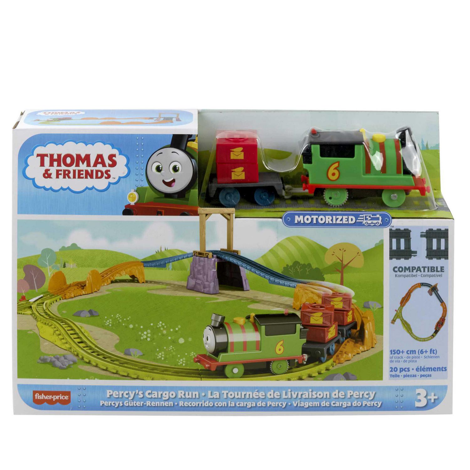 Thomas & Friends Percy's Cargo Run Motorized Toy Train & Track Set 