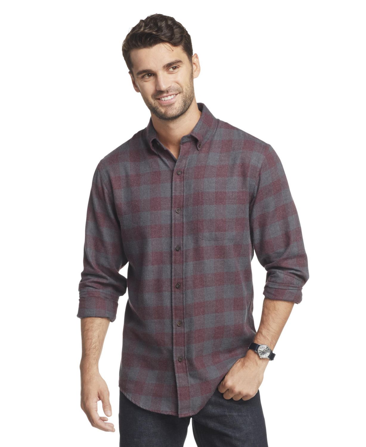 Long Sleeve Hunting Flannel Plaid Shirt | Walmart Canada