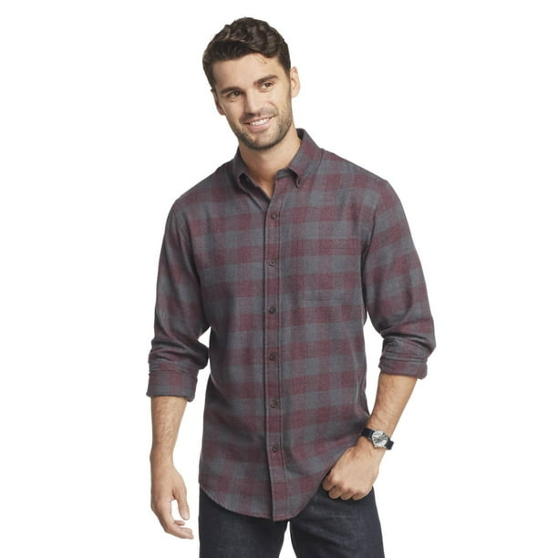 Long Sleeve Hunting Flannel Plaid Shirt - Walmart.ca