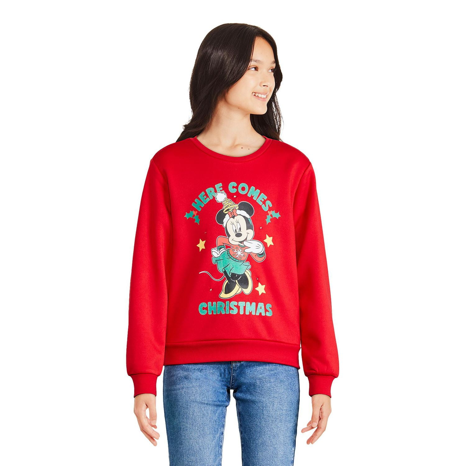 Disney Girls' Minnie Mouse Light Up Fleece Popover