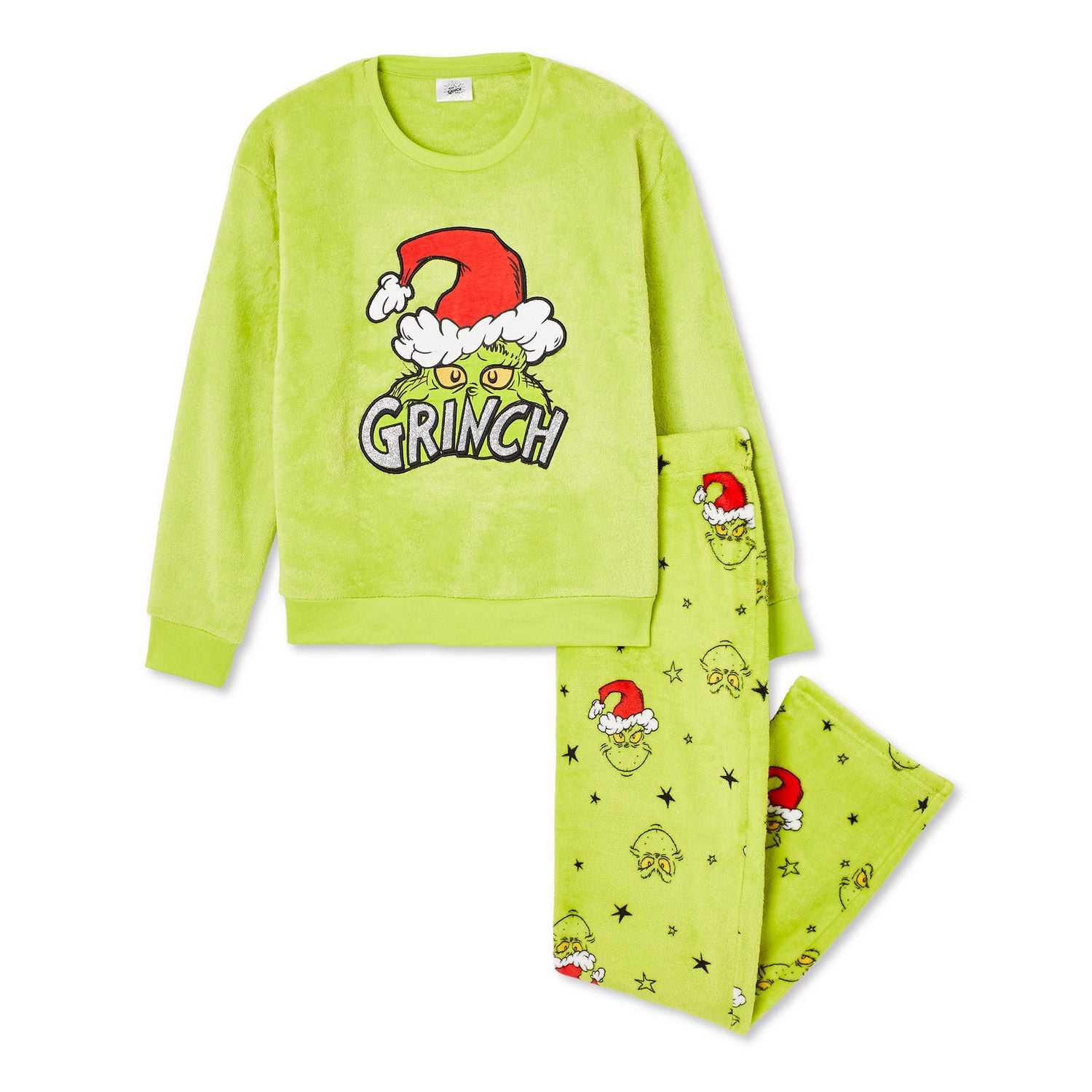 The Grinch Women s Pajama 2 Piece Set Sizes XS XL