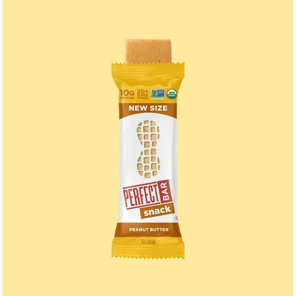 Barre Parfaite au Beurre de Cacahuète, Taille Snack, 10g de Protéines, Plus de 20 Superaliments, Ingrédients Propres, Certifiée Biologique, 46g