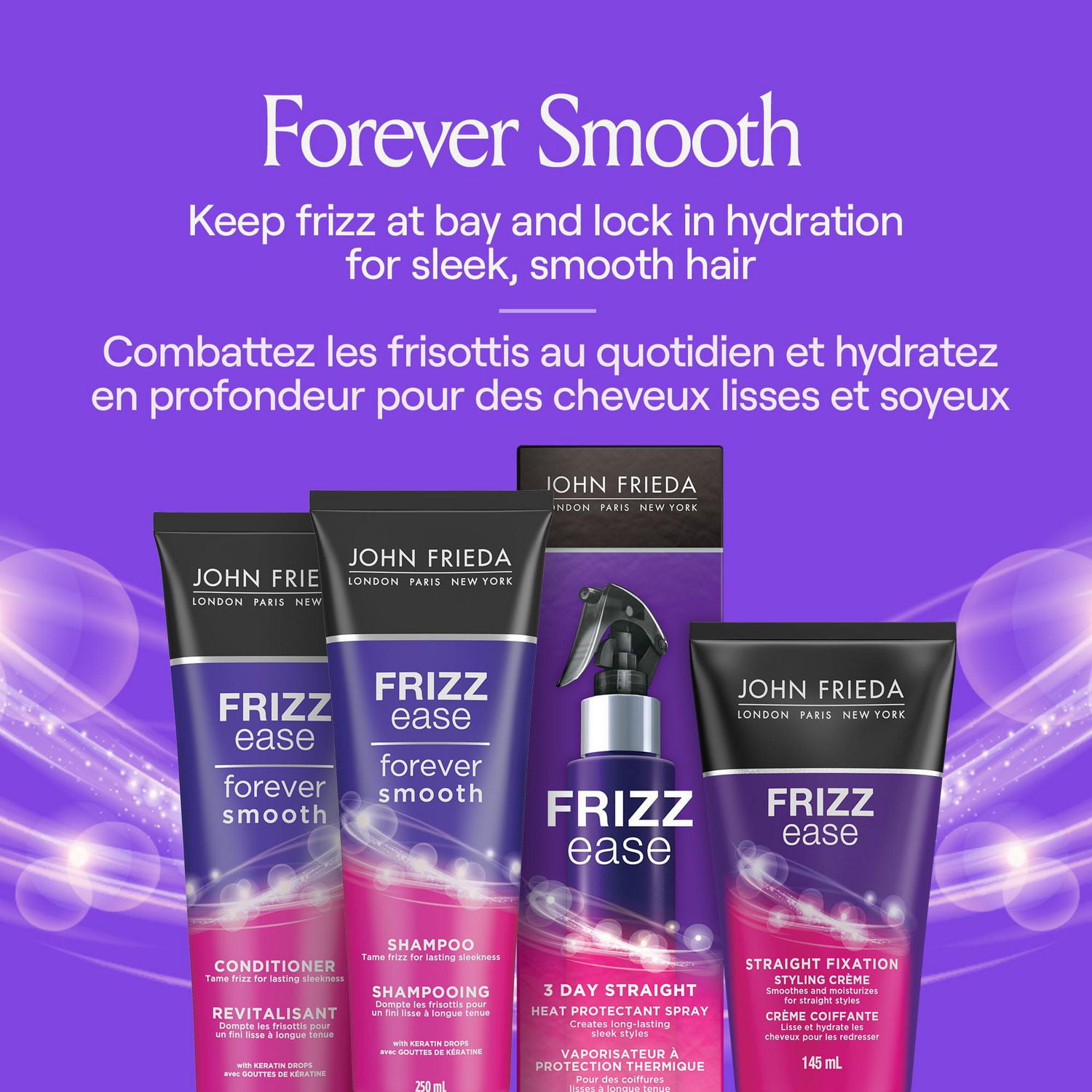 John Frieda Frizz Ease Straight Fixation Styling Creme for Sleek Beautiful Hair Styling Creme 145 mL Walmart