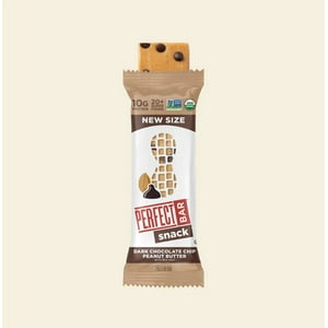 Perfect Bar Taille de snack de beurre d'arachide de chocolat noir, 10g des protéines, 20+ Superaliments, ingrédients propres, biologique certifié, 48g