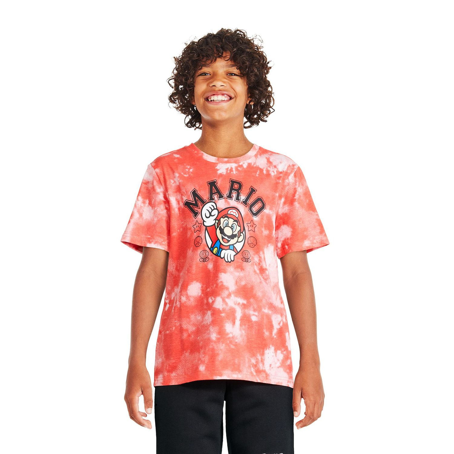 Super Mario Boys' Washed Tee