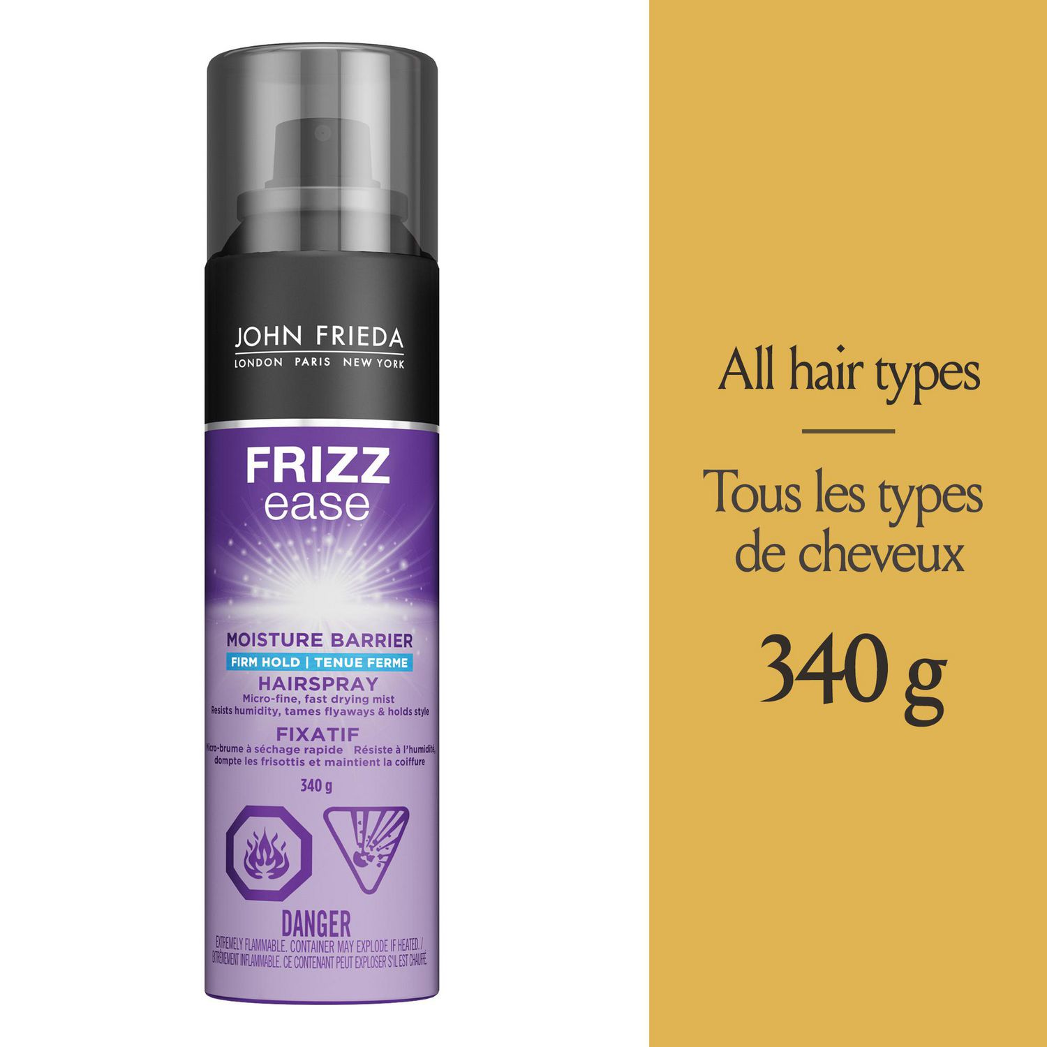 John Frieda Frizz Ease Moisture Barrier Firm Hold Hairspray | Walmart Canada