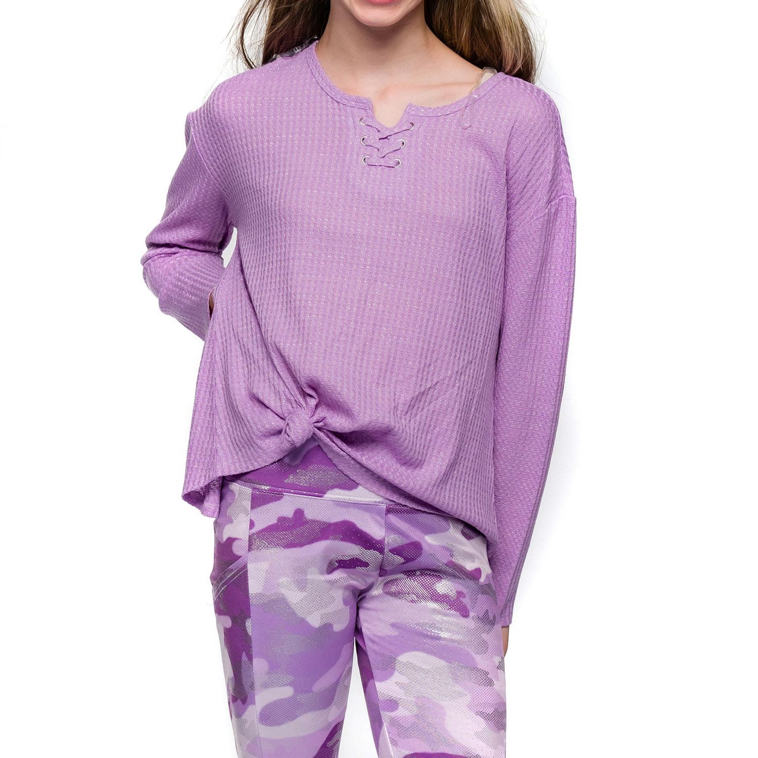 Justice Girls Dream Front Tie Fashion Top