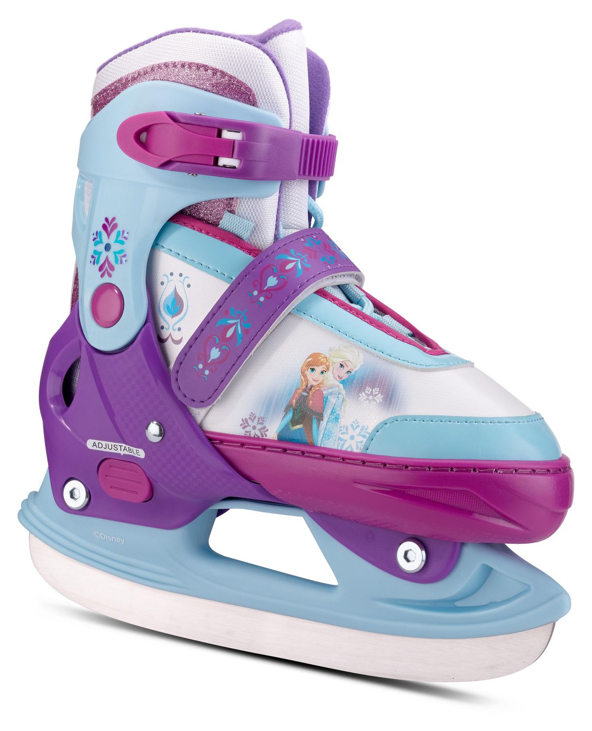 BK//BL, Small 3 Sizes ADJUSTMENTS SOFTMAX Insulated Adjustable ICE Skate for Kids