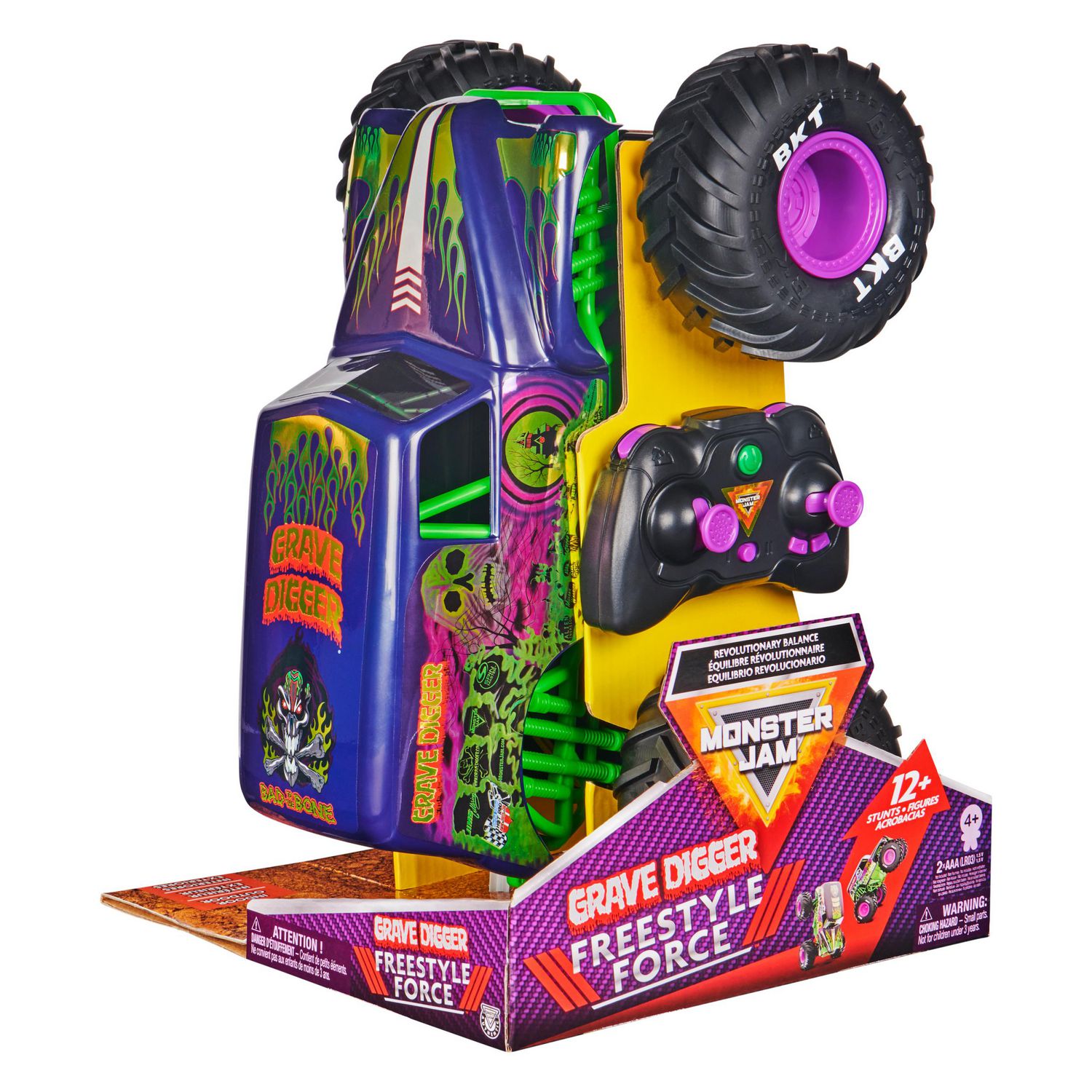Monster Jam, Official Grave Digger Freestyle Force, Remote Control