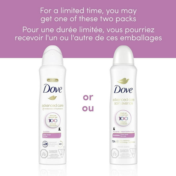 Dove Advanced Care Clear Finish Scent Dry Spray Antiperspirant