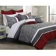 thumbnail image 1 of Safdie & Co. Comforter Set 7PC Q Sumatra Charcoal, 1 of 2