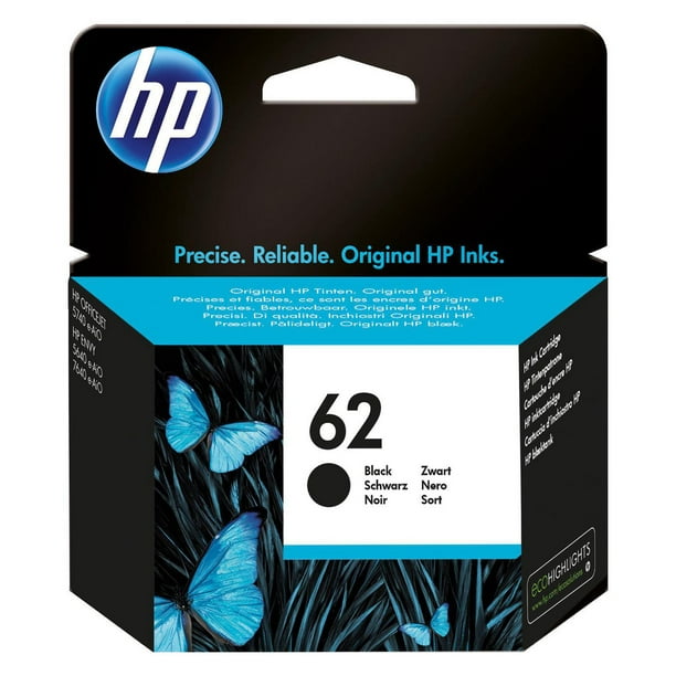 HP 62 Cartouche d’encre noire d’origine (C2P04AN)