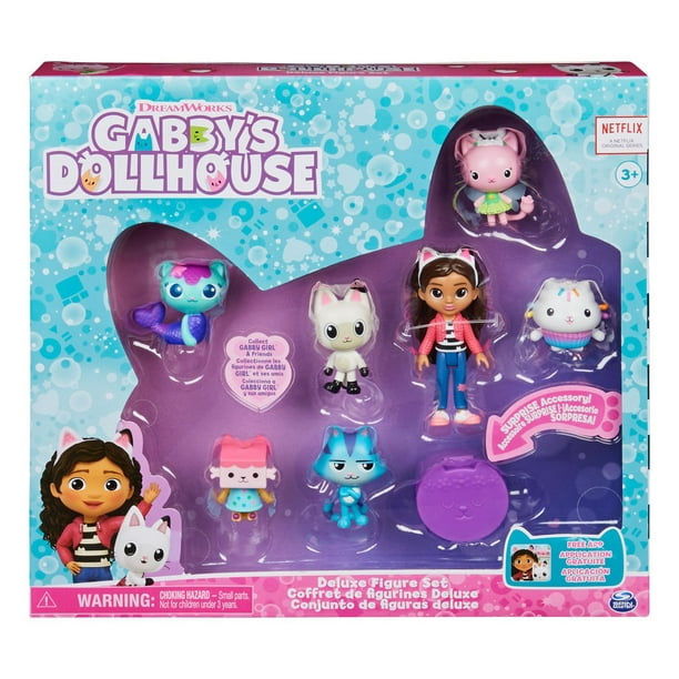 DreamWorks, Gabby's Dollhouse, Mini-figurine surprise et accessoire socle  (plusieurs modèles disponibles)