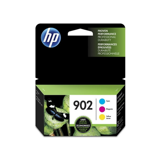 Cartouches D'encre HP 902 Cyan, Magenta, Jaune - 3 Pièces Authentiques Pour OfficeJet Pro 6954