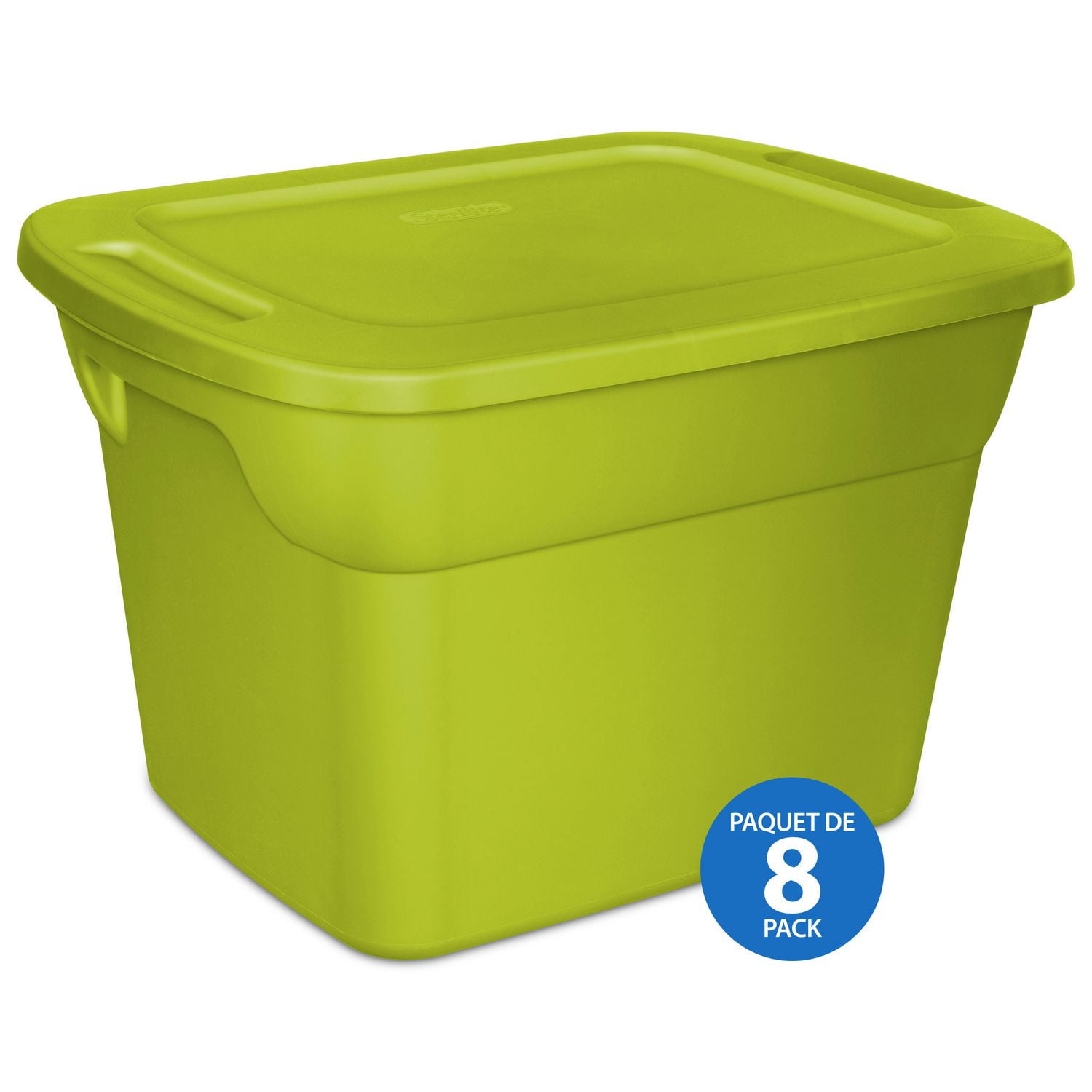 Sterilite 68L Tote- Green- 8 Pk | Walmart Canada